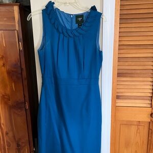 J. Crew Blue Midi Dress with Timeless Elegance size 4
